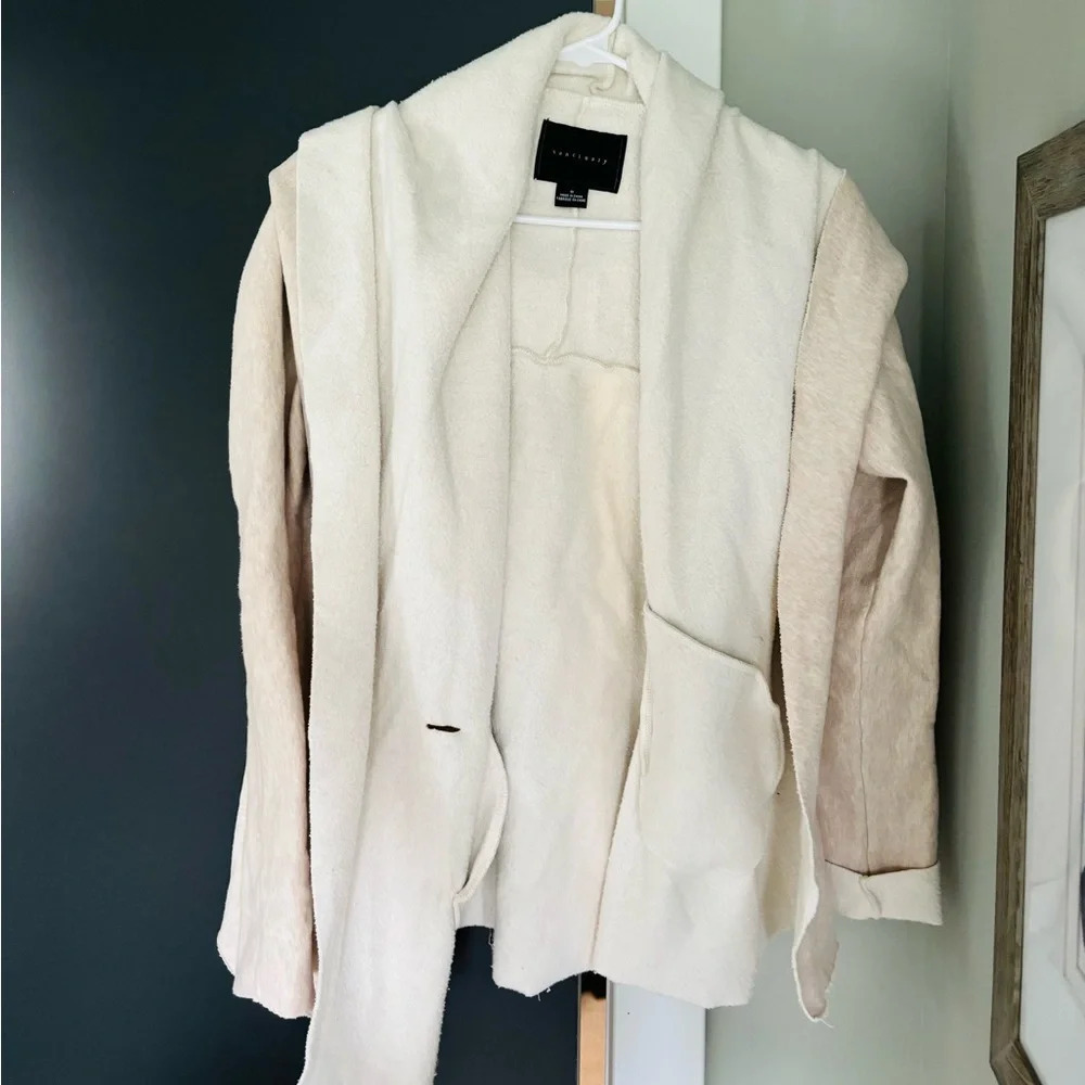 Anthropologie Sanctuary Unstructured Sweatshirt Tan - Picture 3 of 5